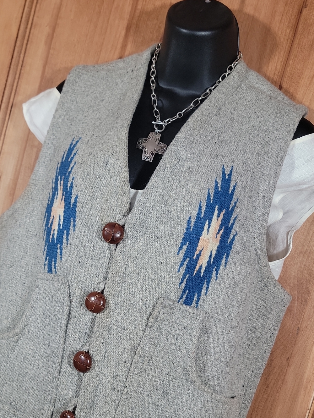 Vintage Ortega's Chimayo Wool Vest 38